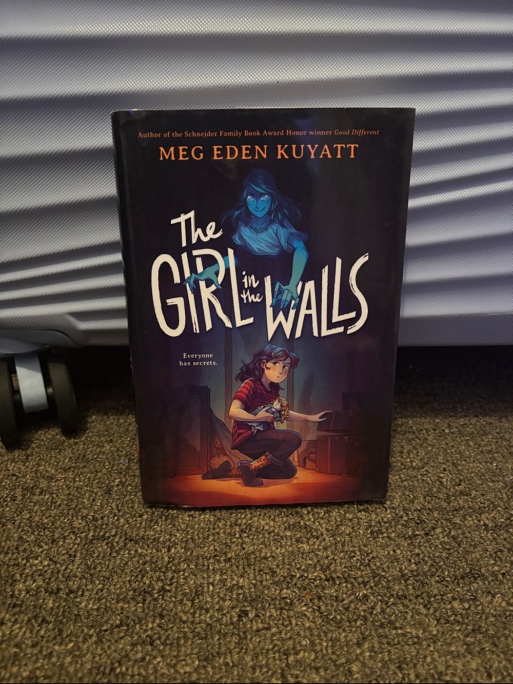Meg Eden Kuyatt "The Girl in the Walls" - Dark Blue Cover
